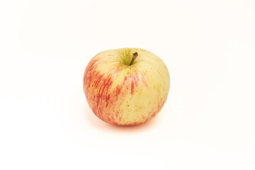 Red ripe apple isolated on a white background