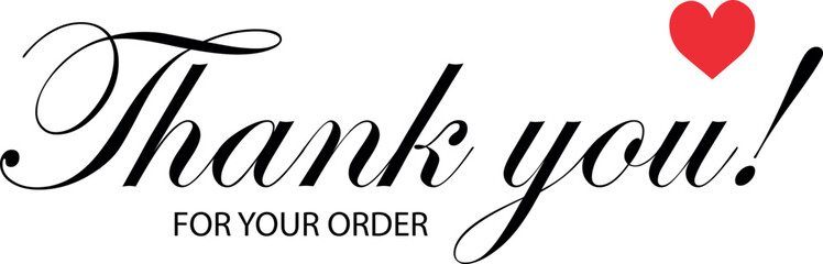 Thank You for Your Order. Elegant Thank You for Your Order Design with Stylish Graphics. Sophisticated Thank You for Your Purchase Image with Modern Elements. Chic Thank You for Your Order Graphic