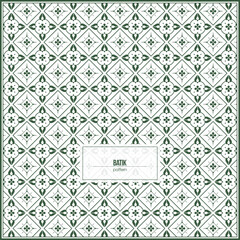 Symmetrical batik pattern with multiple rhombus shape