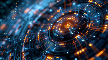 Obraz premium technology background