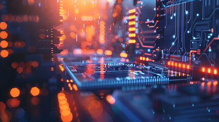 Fototapeta premium technology background