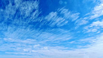 beautiful big clouds in the blue sky bg - photo of nature