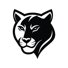 A cougar logo vector art illustration