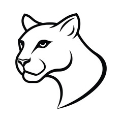 A cougar logo vector art illustration © Mithun