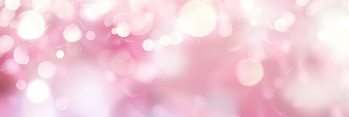 Obraz premium Abstract Pink and White Bokeh Background