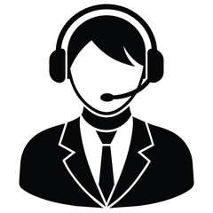 Customer service vector art illustration