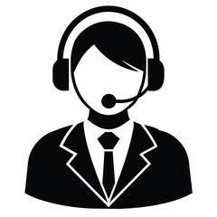 Customer service vector art illustration