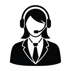 Customer service vector art illustration