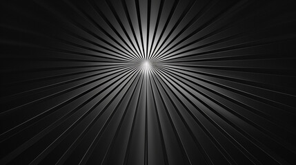 Fototapeta premium Monochrome vector background with turning rays and radial gradient stripes