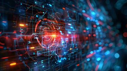 Obraz premium technology background