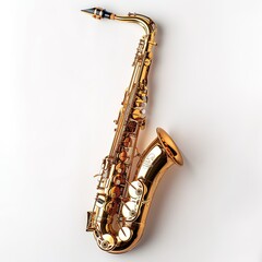 Naklejka premium saxophone in white background