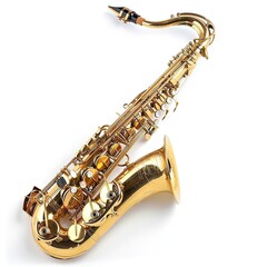 saxophone in white background
