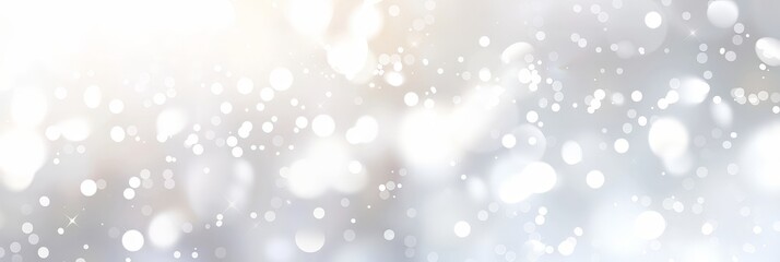 Fototapeta premium Abstract White and Grey Bokeh Background