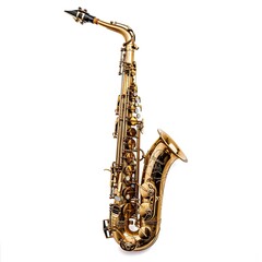 saxophone in white background