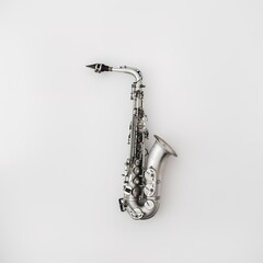saxophone in white background