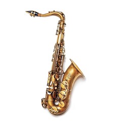 saxophone in plain background