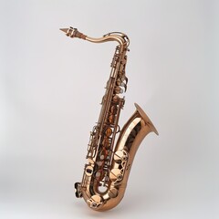 saxophone in plain background