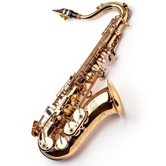 saxophone in plain background