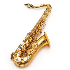 saxophone in plain background