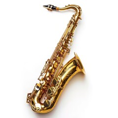 saxophone in plain background