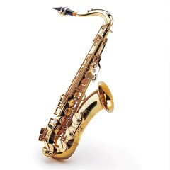 saxophone in plain background
