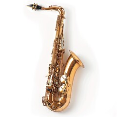 saxophone in plain background