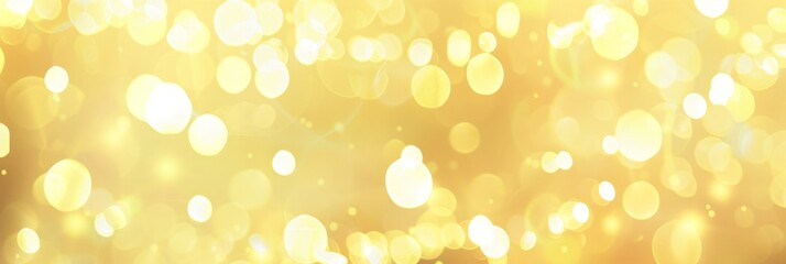Golden Bokeh Lights Abstract Background