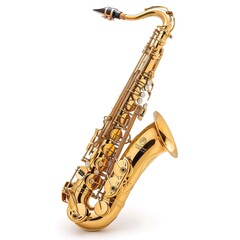 saxophone in plain background