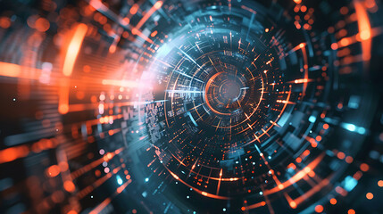 Obraz premium abstract technology banner