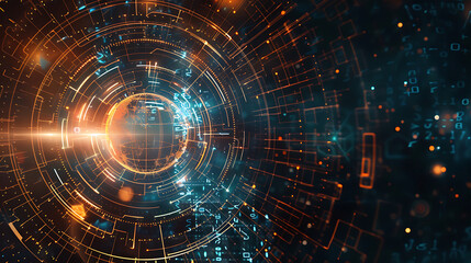 Obraz premium abstract technology banner