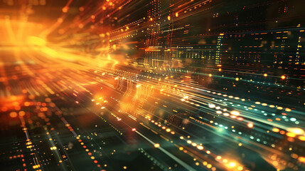 Fototapeta premium abstract technology banner