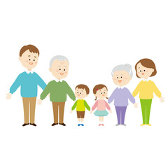 家族の可愛いイラスト1