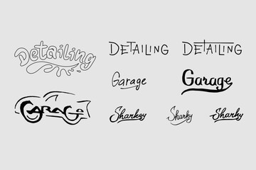 Hand-drawn lettering 