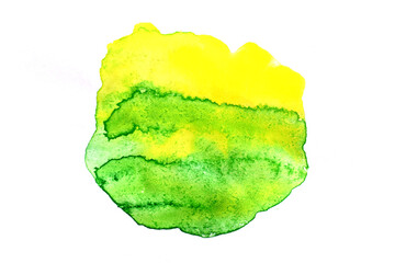 Strokes of watercolor paint