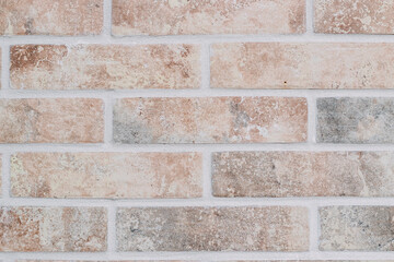 Texture of a stone light wall, close-up