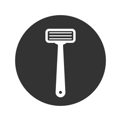 Safety razor icon in flat style. Vector
