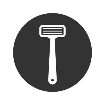 recommend clip art: Safety razor icon in flat style. Vector