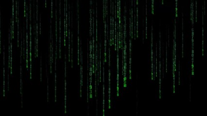 Abstract green numeric code, matrix live wallpaper, tech background, decimal code, octal code, hexadecimal code