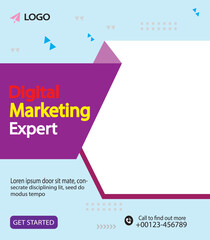 PrintDigital marketing social media template