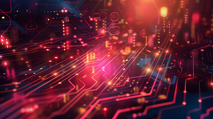 Obraz premium technology background