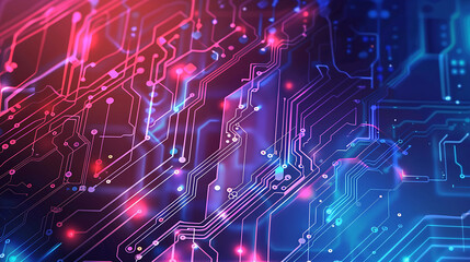 Naklejka premium technology banner
