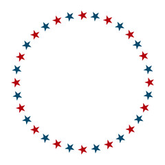 Obraz premium 4th of July Decorative Illustration, Happy Independence Day, USA