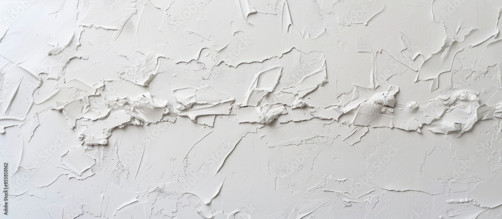 Poster concrete wall surface painted white after the primer is finished. with copy space image. place for a