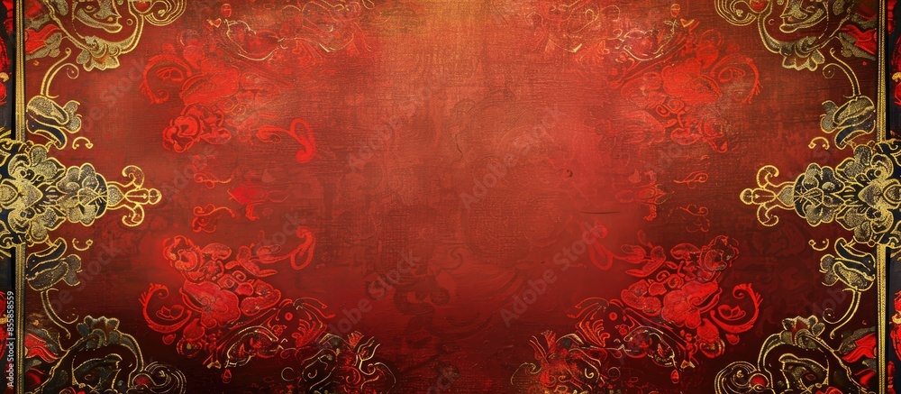 Poster wallpaper, background pattern in Asian style for your design. with copy space image. Place for adding text or design