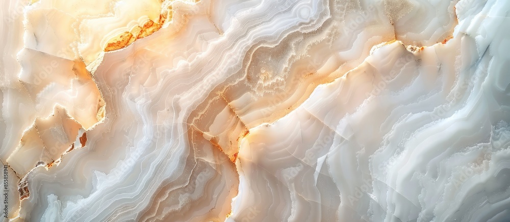 Fototapete alabaster stone have crossed cut to show pattern and texture for interior decorate, use application 