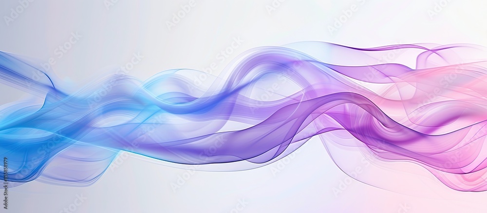 Poster the blue smoke reflection pastel background abstract. with copy space image. place for adding text o