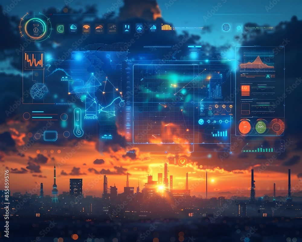 Aufkleber advanced climate monitoring system with real time data visualization and prediction