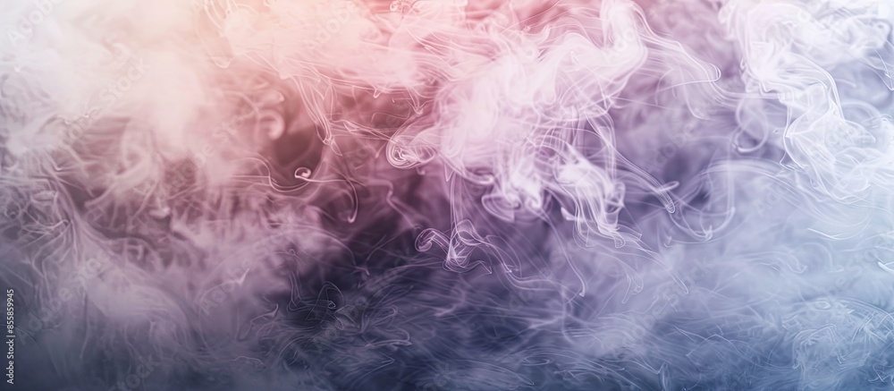Aufkleber Beautiful color/white smoke on pastel background. Movement of abstract smoke on dark background. with copy space image. Place for adding text or design