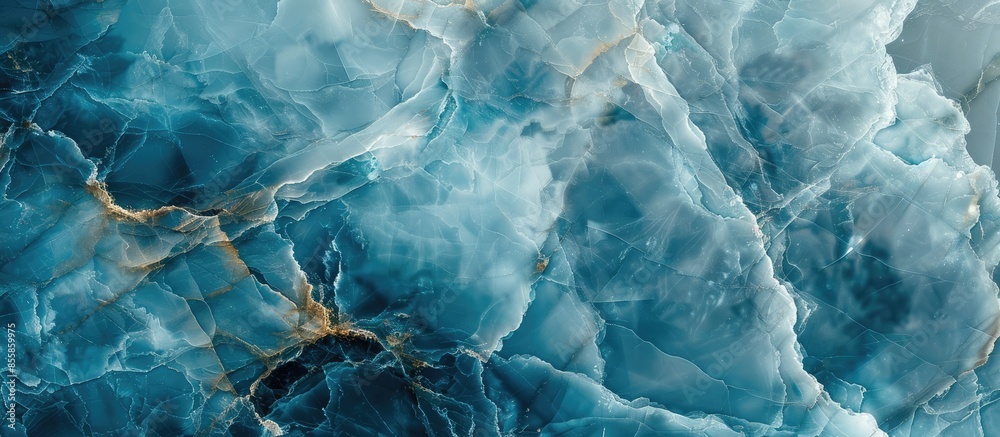 Aufkleber Blue marble texture high resolution, marble soft veins style. with copy space image. Place for adding text or design