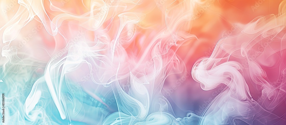 Aufkleber White smoke pastel background    Abstract  Texture. with copy space image. Place for adding text or design